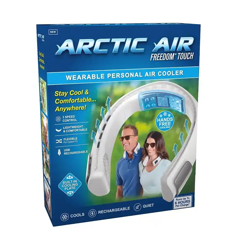 Special Offer Arctic Air AAFRT-MC12/4 Personal Wearable Air Cooler, 3 V, 1 in Dia Blade, 3-Speed, 2 cfm Air, White