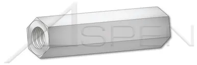 Markdown #6-32 X 1-1/4" Hex Female Standoffs, 3/8" Across Flats, Aluminum