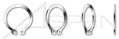 1.375" External Retaining Rings, 15-7 Mo Stainless Steel Today Only