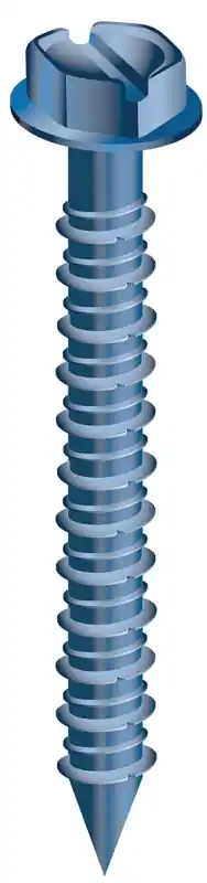 Cobra Anchors 670W Screw, 3/16 in Thread, 1-1/4 in L, Hex, Socket Drive, Steel, Fluorocarbon-Coated, 10 PK Save Now