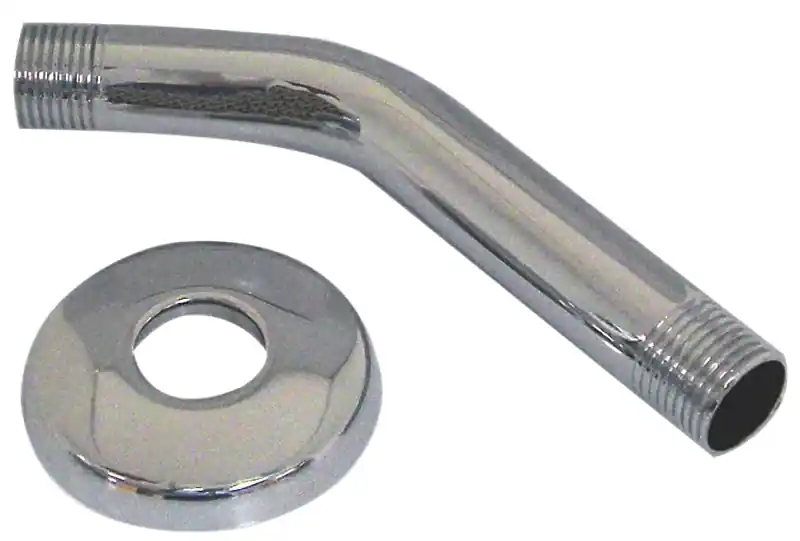 Danco 89180 Shower Arm with Flange, 1/2 in Connection, Threaded, 6 in L, Stainless Steel, Chrome Plated Buy Direct