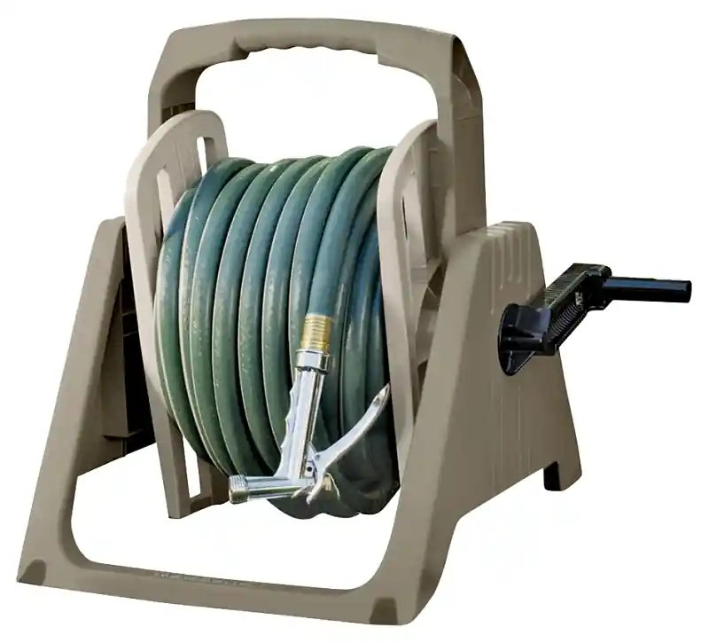 Suncast TSA100M Hose Reel, 5/8 in Hose, 100 ft of 5/8 in Hose, Swing-Up Handle, Vinyl Save Now
